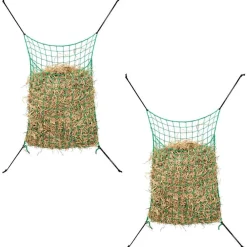 VidaXL Cages, Volières Et Accessoires | - Filet à foin 2 pcs rectangulaire 0,9 x 1,5 m pp