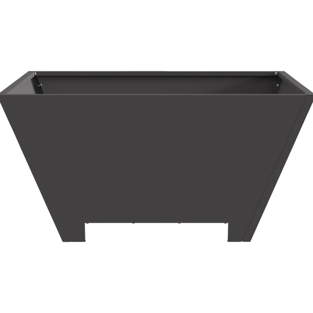 Vidaxl - Foyer en acier carré noir 60x60x30 cm Best