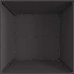 Vidaxl - Foyer en acier carré noir 60x60x30 cm Best