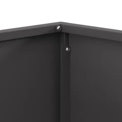 Vidaxl - Foyer en acier carré noir 60x60x30 cm Best
