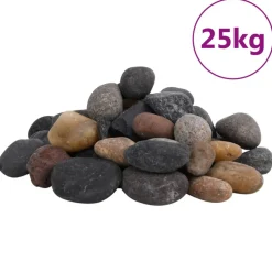 VidaXL - Galets polis 25 kg multicolores 5-8 cm New