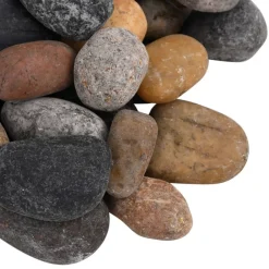 Vidaxl Plantes Et Décoration | - Galets polis 25 kg multicolores 5-8 cm
