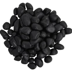 Vidaxl Plantes Et Décoration | - Galets polis 10 kg noir 2-5 cm