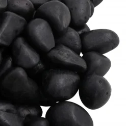 Vidaxl Plantes Et Décoration | - Galets polis 10 kg noir 2-5 cm