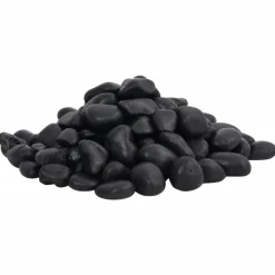 Vidaxl Plantes Et Décoration | - Galets polis 10 kg noir 2-5 cm