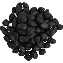 Vidaxl Plantes Et Décoration | - Galets polis 10 kg noir 2-5 cm