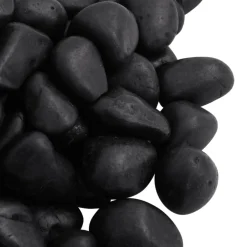 VidaXL - Galets polis 25 kg noir 2-5 cm Clearance