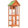 Vidaxl - Maison à oiseaux marron 60x58,5x160 cm bois massif de pin Sale