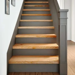 Vidaxl Objets De Décoration | - Marches d'escalier 4 pcs marron clair 80x25x2 cm chêne massif