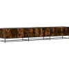 Vidaxl - Meuble tv chêne fumé 240x35x41 cm bois d'ingénierie New
