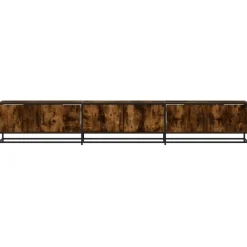 Vidaxl - Meuble tv chêne fumé 240x35x41 cm bois d'ingénierie New