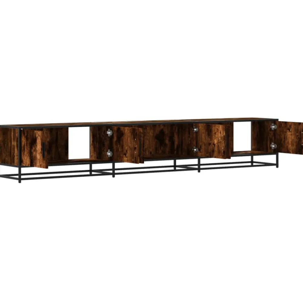 Vidaxl - Meuble tv chêne fumé 240x35x41 cm bois d'ingénierie New