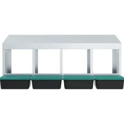 Vidaxl Poulaillers, Clapiers Et Accessoires | - Nichoir à poules4 compartiments, fixation murale, acier galvanisé