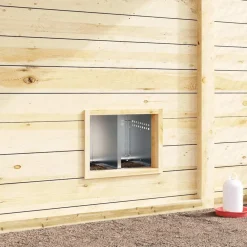 Vidaxl Poulaillers, Clapiers Et Accessoires | - Nichoir à poules 2 compartiments, fixation murale, acier galvanisé