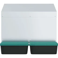 Vidaxl Poulaillers, Clapiers Et Accessoires | - Nichoir à poules 2 compartiments, fixation murale, acier galvanisé