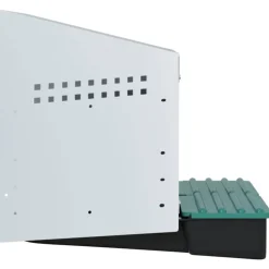 Vidaxl Poulaillers, Clapiers Et Accessoires | - Nichoir à poules 2 compartiments, fixation murale, acier galvanisé