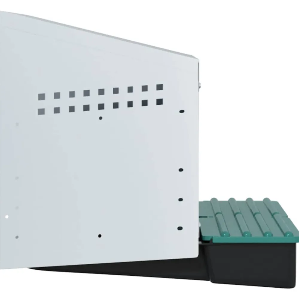 Vidaxl Poulaillers, Clapiers Et Accessoires | - Nichoir à poules 2 compartiments, fixation murale, acier galvanisé