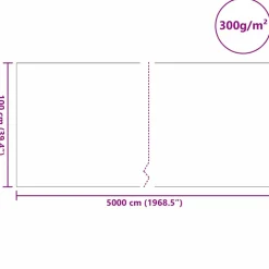 VidaXL - Polaire pour piscine gris 1 x 50 m polyester et coton Hot