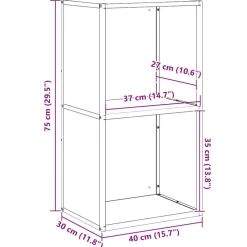 Vidaxl Bois Et Accessoires De Cheminées | - Portant de bois chauffage noir 40x30x80 cm