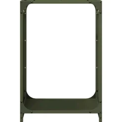Vidaxl Bois Et Accessoires De Cheminées | - Portant de bois chauffage vert olive 44x28x65 cm