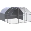 VidaXL Poulaillers, Clapiers Et Accessoires | - Poulailler d extérieur 3x10x2 m acier galvanisé