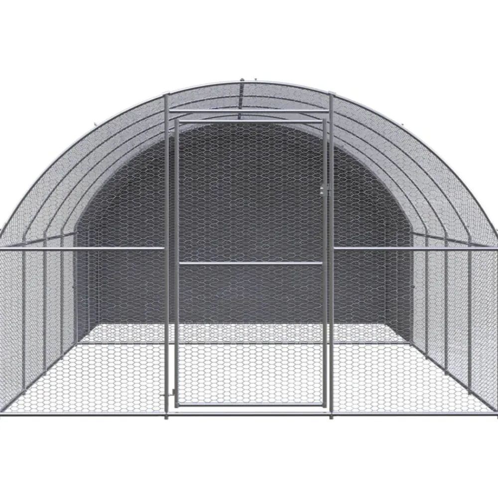 VidaXL Poulaillers, Clapiers Et Accessoires | - Poulailler d extérieur 3x10x2 m acier galvanisé