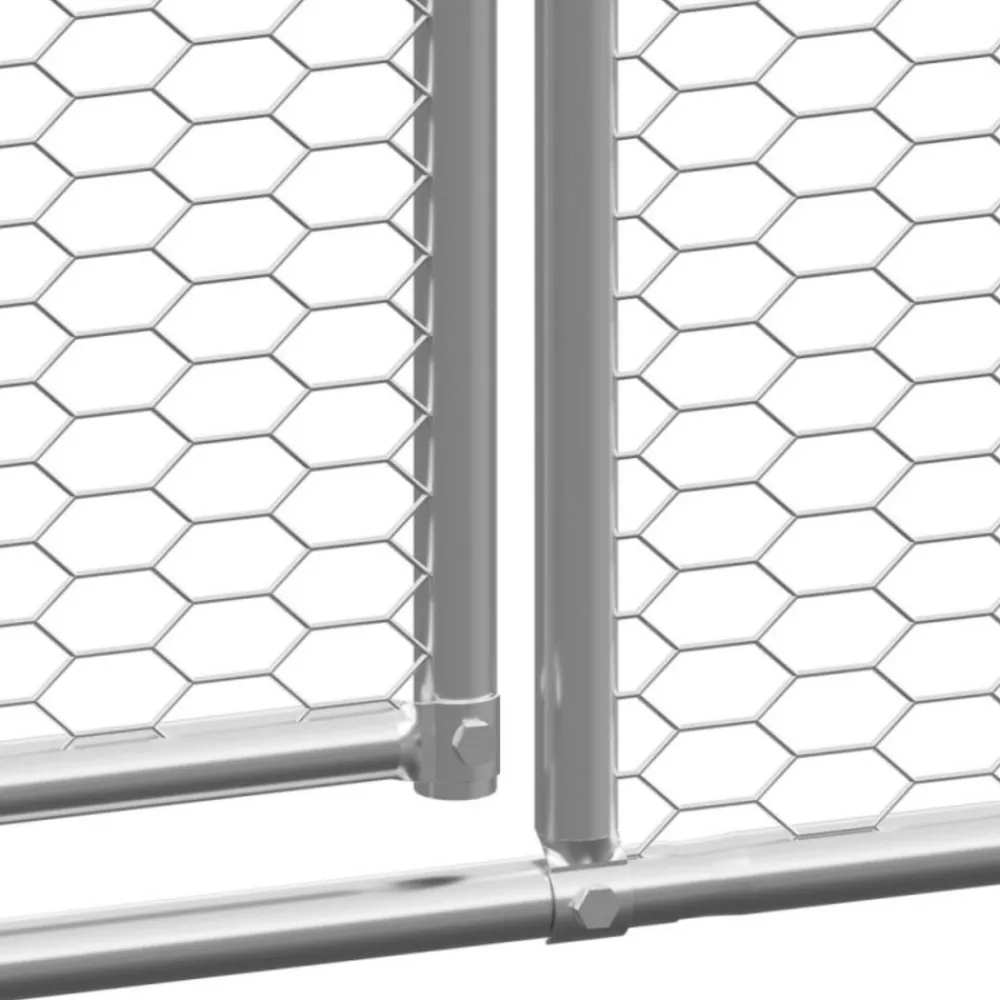 Vidaxl Poulaillers, Clapiers Et Accessoires | - Poulailler d extérieur 3x4x2 m acier galvanisé