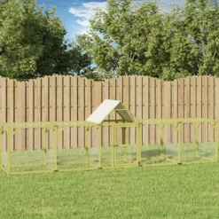 Vidaxl Poulaillers, Clapiers Et Accessoires | - Poulailler 500x100x150 cm bois de pin massif imprégné