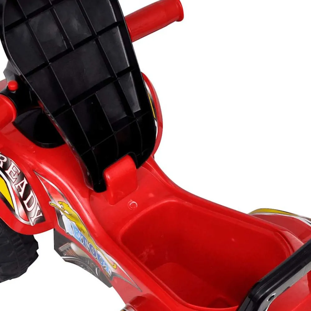 VidaXL Bijoux Et Perles | - Quad à chevaucher enfant rouge avec son et lumière