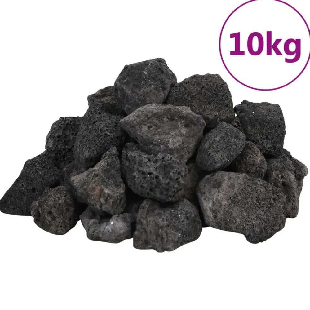 Vidaxl - Roches volcaniques 10 kg noir 3-5 cm Hot