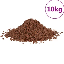 VidaXL - Roches volcaniques 10 kg rouge 5-8 mm Hot