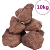 VidaXL - Roches volcaniques 10 kg rouge 10-30 cm Discount