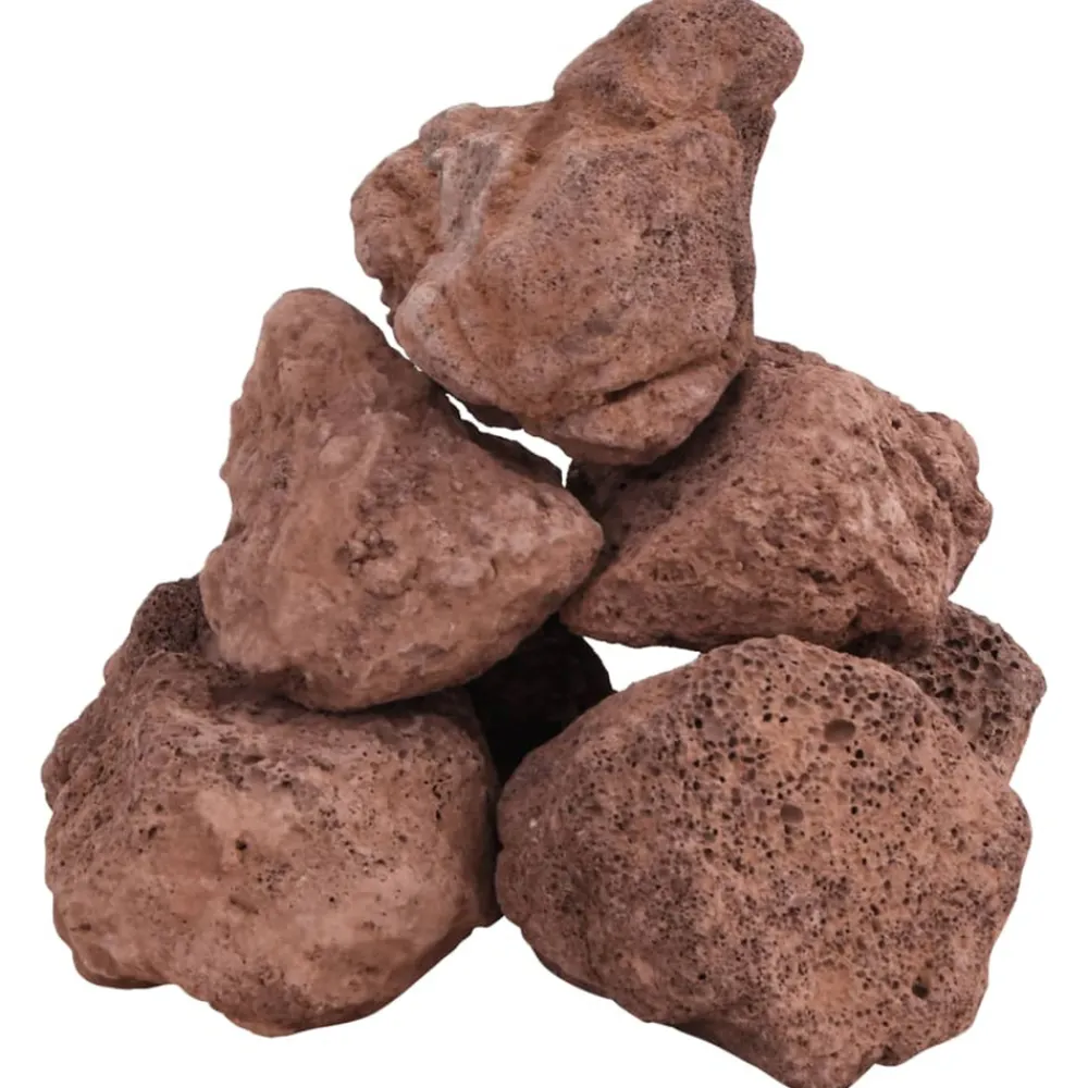VidaXL - Roches volcaniques 10 kg rouge 10-30 cm Discount