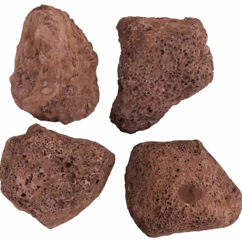 VidaXL - Roches volcaniques 10 kg rouge 10-30 cm Discount