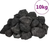 Vidaxl Plantes Et Décoration | - Roches volcaniques 10 kg noir 3-5 cm