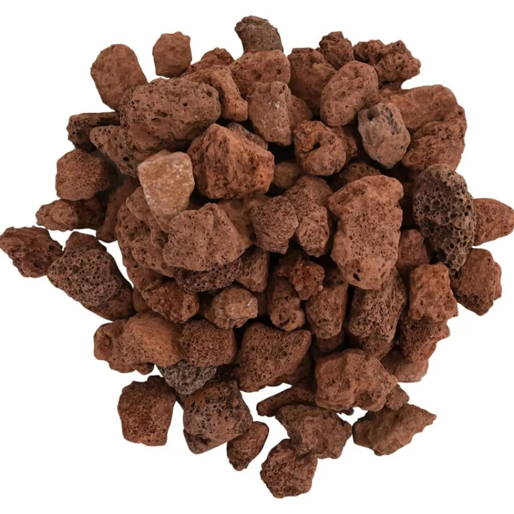 Vidaxl - Roches volcaniques 25 kg rouge 1-2 cm Discount