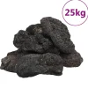 Vidaxl - Roches volcaniques 25 kg noir 10-30 cm