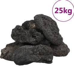 Vidaxl - Roches volcaniques 25 kg noir 10-30 cm