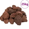 VidaXL - Roches volcaniques 25 kg rouge 5-8 cm Online