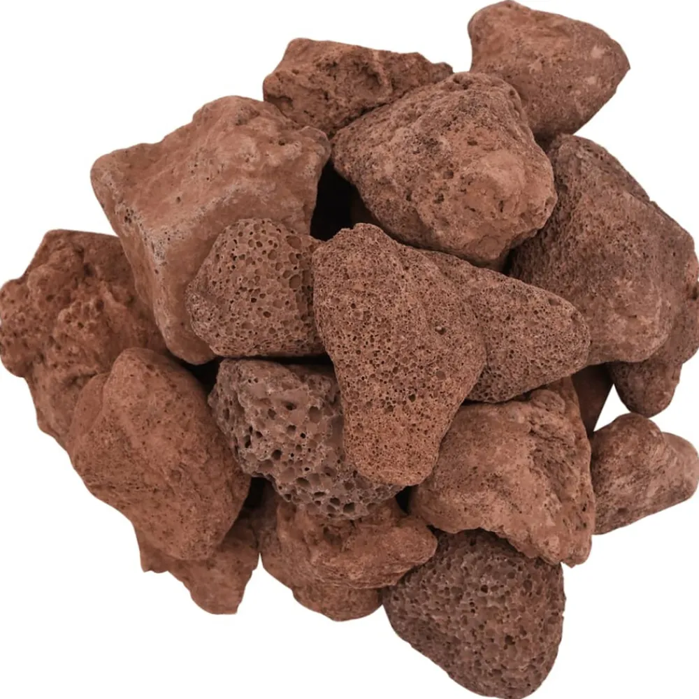 VidaXL - Roches volcaniques 25 kg rouge 5-8 cm Online