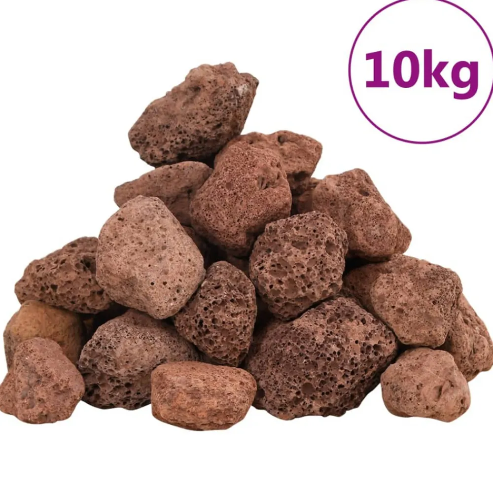 Vidaxl - Roches volcaniques 10 kg rouge 3-5 cm Outlet