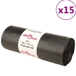 Vidaxl Cache-Pots Et Bacs D'Intérieur | - Sacs poubelles 150 pcs noir 240 l