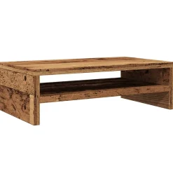 Vidaxl Mobilier D'Intérieur | - Support de moniteur vieux bois 42 x 24 x 13cm bois d'ingénierie