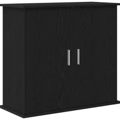VidaXL Pompes, Filtres, Chauffages Et Accessoires | - Support pour aquarium chêne noir 81x36x73 cm bois d'ingénierie