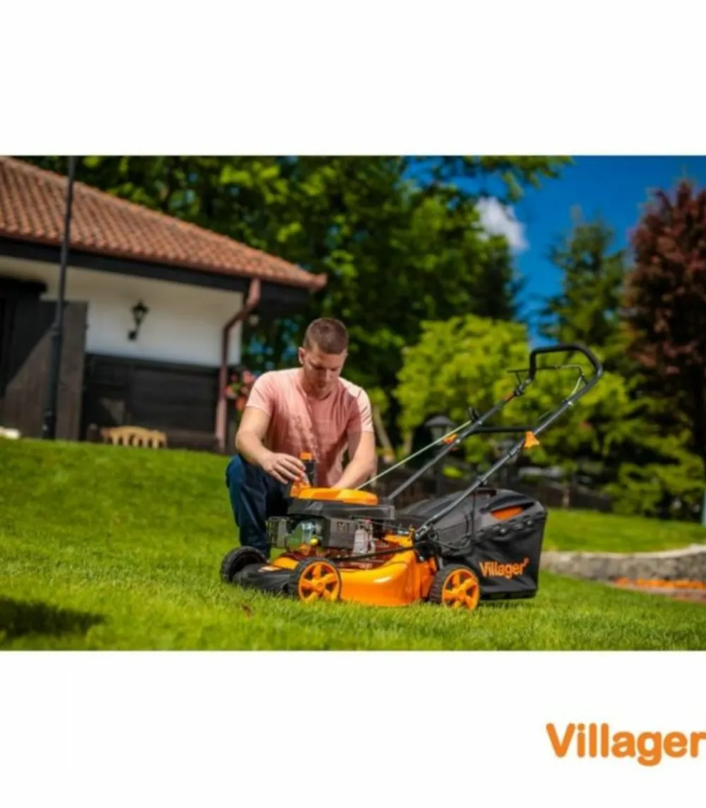 Villager Tondeuses | - Tondeuse poussée 46 cm thermique 146 cm³ 3 en 1 – atlas 4011 t