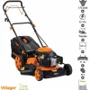 Villager Tondeuses | - Tondeuse thermique autotractée moteur puissant 173cm3 4,1 cv coupe 50cm mulching atlas 5111t