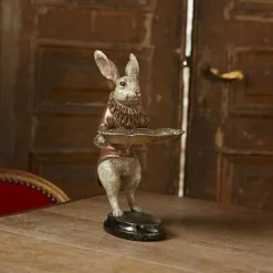 Werner Voß Décoration Créative | WERNER VOSS - Figurine lapin valet blanc résine 17x15x28cm