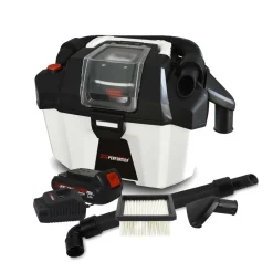 X-performer - Aspirateur eau et poussière compact brushless sur batterie - xperformer xpvc20libl-10l - batterie 2 ah + chargeur inclus Sale