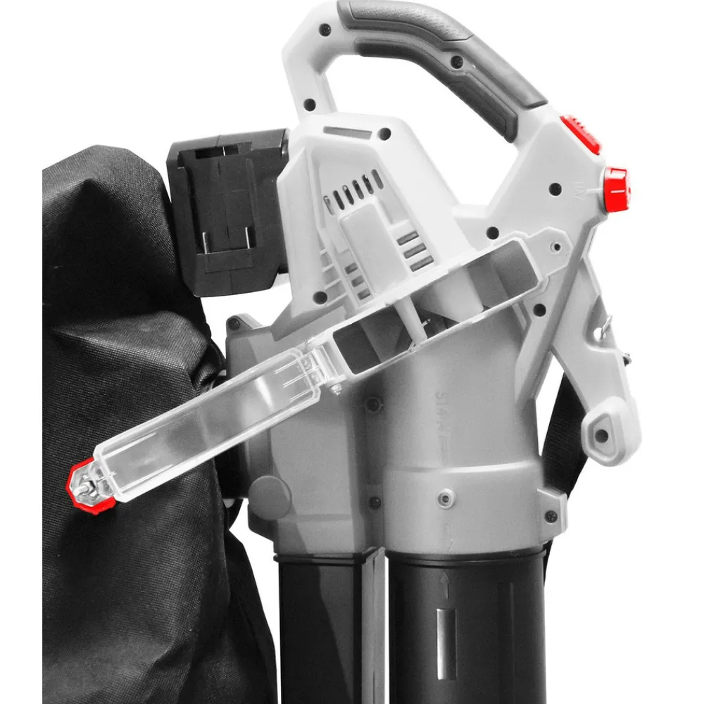X-performer - Aspirateur souffleur broyeur de feuilles 40v à batterie xpasbt40li-2b - sac 45l - sans batterie ni chargeur Online