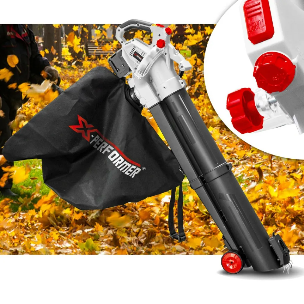 X-performer - Aspirateur souffleur broyeur de feuilles 40v à batterie xpasbt40li-2b - sac 45l - sans batterie ni chargeur Online
